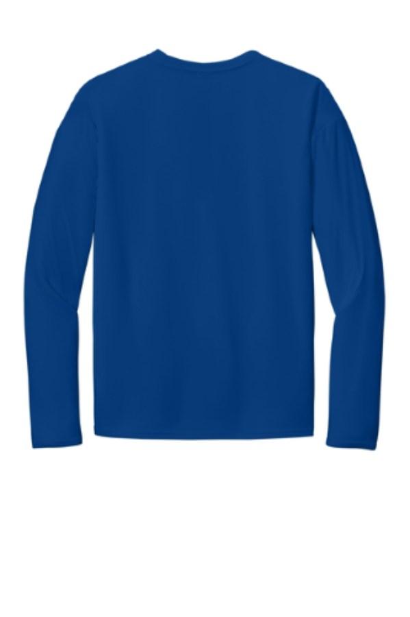 Port & Company Long Sleeve Performance T-Shirt Feature Close-up