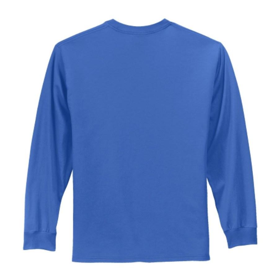 Port & Company Tall Long Sleeve Essential T-Shirt Close Up Detail