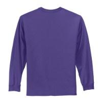 Port & Company Long Sleeve Essential T-Shirt Feature Close-up