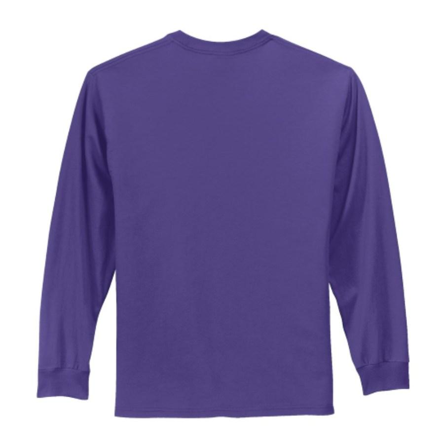 Port & Company Long Sleeve Essential T-Shirt Feature Close-up