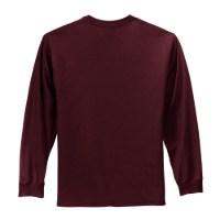 Port & Company Long Sleeve Essential T-Shirt Close Up Detail
