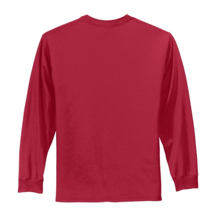 Port & Company Long Sleeve Essential T-Shirt Perspective View