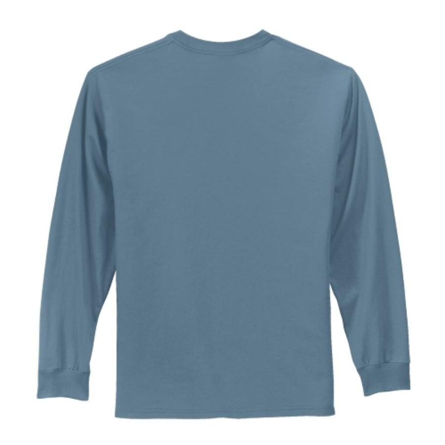 Port & Company Long Sleeve Essential T-Shirt Feature Close-up