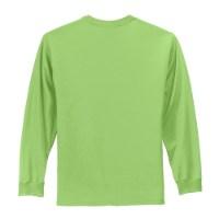 Port & Company Long Sleeve Essential T-Shirt Close Up Detail