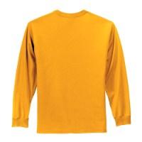 Port & Company Long Sleeve Essential T-Shirt Close Up Detail
