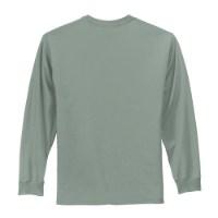 Port & Company Long Sleeve Essential T-Shirt Feature Close-up
