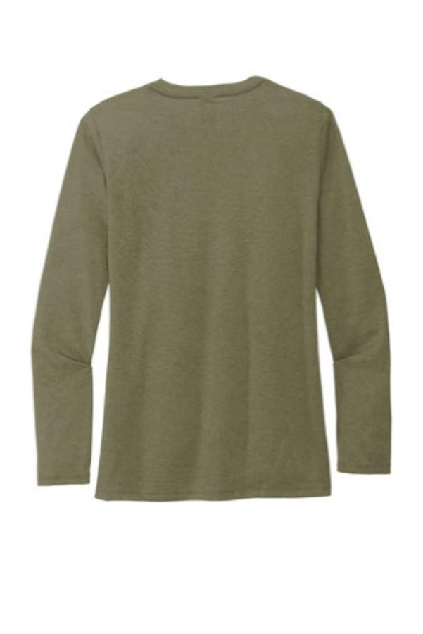 Allmade Women's Tri-Blend Long Sleeve T-Shirt Perspective View