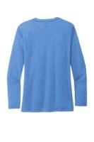 Allmade Women's Tri-Blend Long Sleeve T-Shirt Feature Close-up