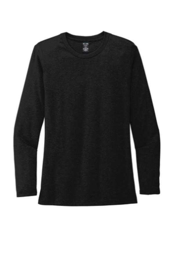 Allmade Women's Tri-Blend Long Sleeve T-Shirt Close Up Detail