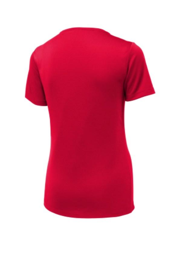 Sport-Tek Ladies Posi-UV Pro Scoop Neck T-Shirt Perspective View