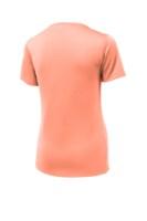 Sport-Tek Ladies Posi-UV Pro Scoop Neck T-Shirt Close Up Detail