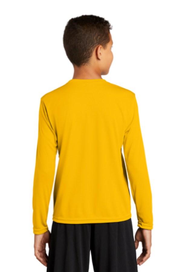 Sport-Tek Youth Long Sleeve PosiCharge Competitor T-Shirt Feature Close-up