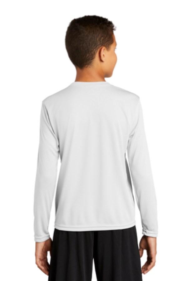 Sport-Tek Youth Long Sleeve PosiCharge Competitor T-Shirt Close Up Detail