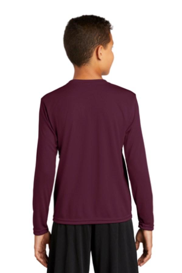 Sport-Tek Youth Long Sleeve PosiCharge Competitor T-Shirt Perspective View