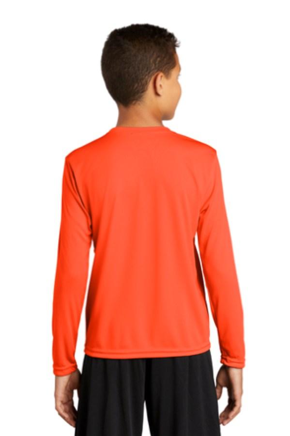 Sport-Tek Youth Long Sleeve PosiCharge Competitor T-Shirt Perspective View