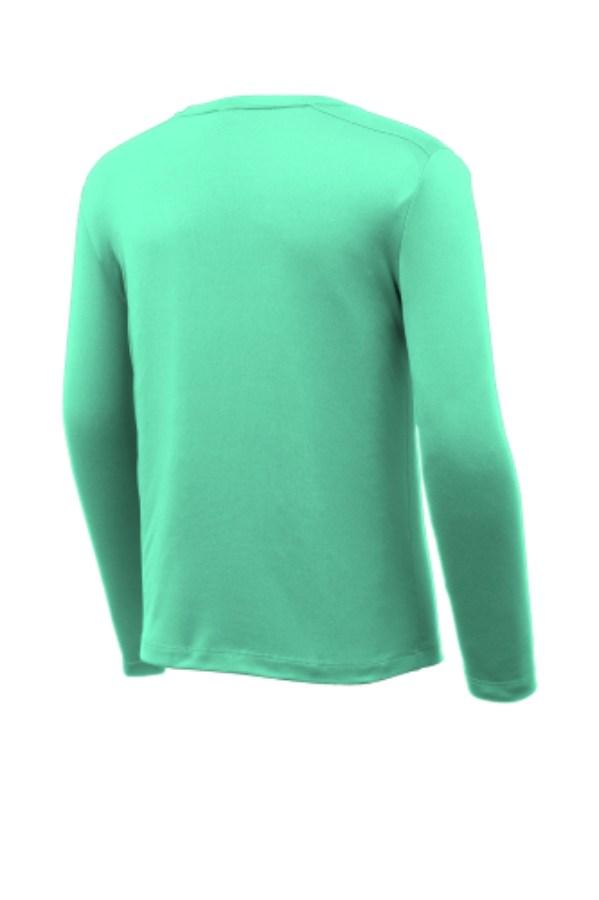 Sport-Tek Youth Posi-UV Pro Long Sleeve T-Shirt Feature Close-up