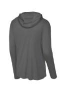 Sport-Tek Posi-UV Pro Long Sleeve Hoodie Shirt Perspective View