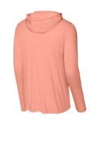 Sport-Tek Posi-UV Pro Long Sleeve Hoodie Shirt Feature Close-up