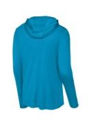 Sport-Tek Posi-UV Pro Long Sleeve Hoodie Shirt Perspective View