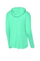 Sport-Tek Posi-UV Pro Long Sleeve Hoodie Shirt Feature Close-up