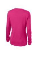 Sport-Tek Ladies Long Sleeve PosiCharge Competitor V-Neck T-Shirt Close Up Detail