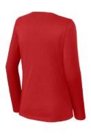 Sport-Tek Ladies Long Sleeve PosiCharge Competitor V-Neck T-Shirt Perspective View