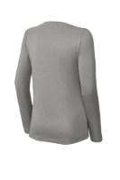 Sport-Tek Ladies Long Sleeve PosiCharge Competitor V-Neck T-Shirt Feature Close-up
