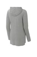 Sport-Tek Ladies PosiCharge Tri-Blend Wicking Long Sleeve Hoodie Shirt Feature Close-up