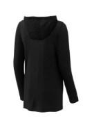 Sport-Tek Ladies PosiCharge Tri-Blend Wicking Long Sleeve Hoodie Shirt Close Up Detail