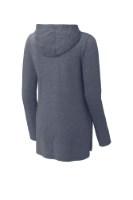 Sport-Tek Ladies PosiCharge Tri-Blend Wicking Long Sleeve Hoodie Shirt Additional Angle