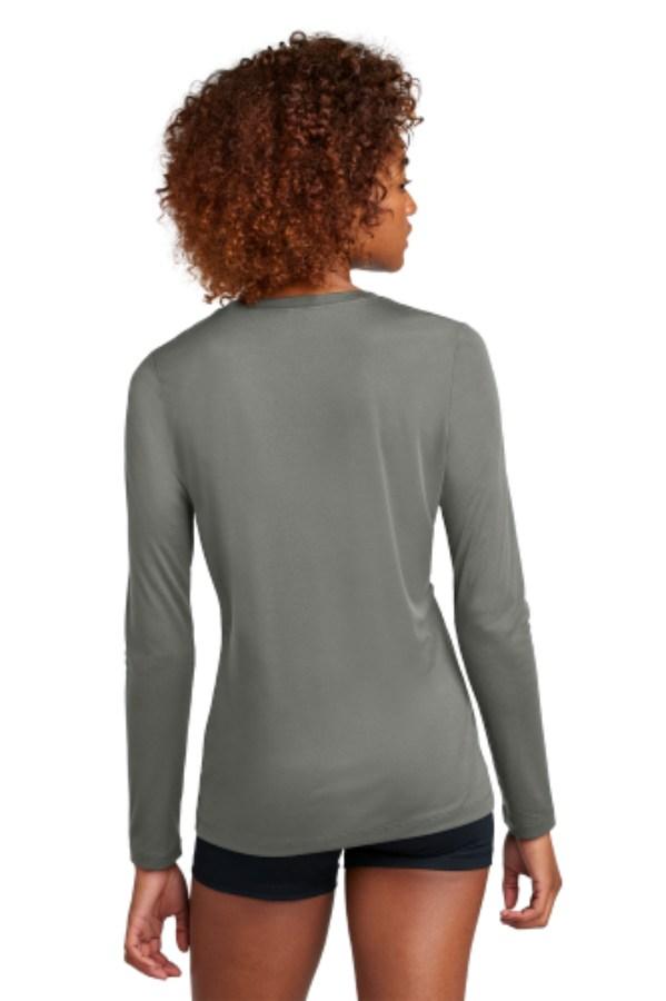 Sport-Tek Ladies Posi-UV Pro Long Sleeve Shirt Perspective View