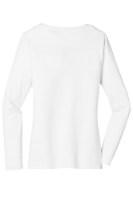 District Women's Very Important T-Shirt Long Sleeve V-Neck Close Up Detail