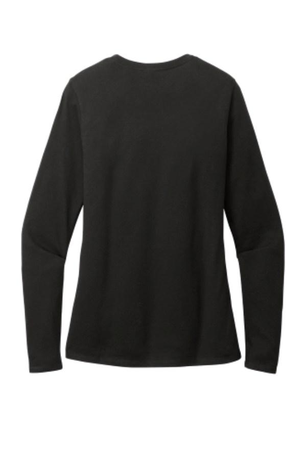 District Women's Perfect Blend CVC Long Sleeve T-Shirt Additional Angle