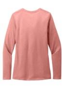 District Women's Perfect Blend CVC Long Sleeve T-Shirt Feature Close-up