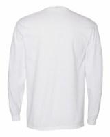 Comfort Colors Garment-Dyed Heavyweight Long Sleeve Pocket T-Shirt Feature Close-up