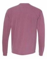 Comfort Colors Garment-Dyed Heavyweight Long Sleeve Pocket T-Shirt Close Up Detail