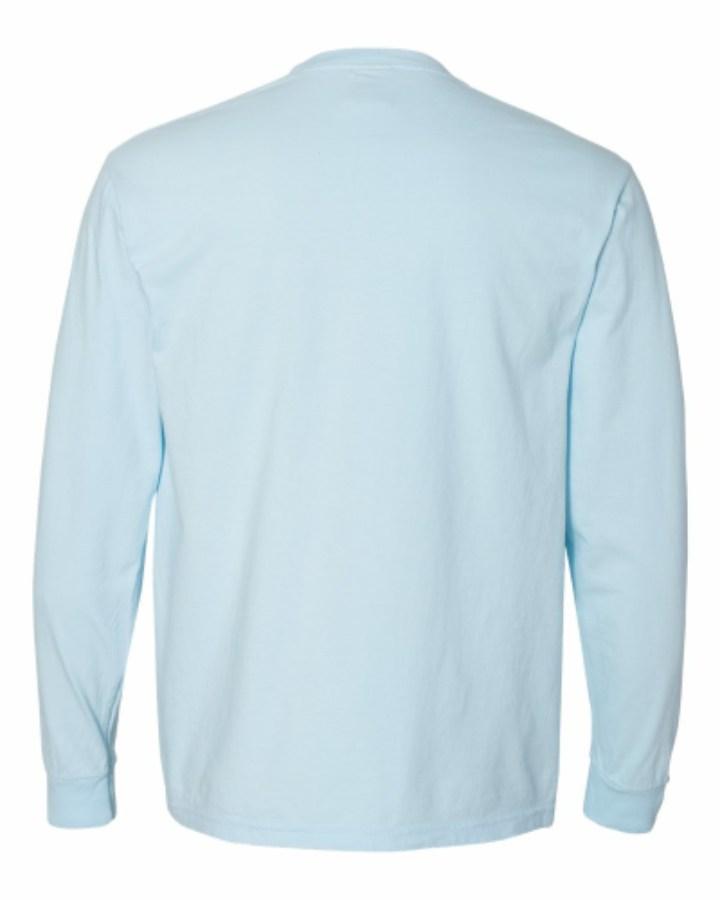 Comfort Colors Garment-Dyed Heavyweight Long Sleeve Pocket T-Shirt Perspective View