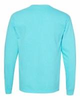 Comfort Colors Garment-Dyed Heavyweight Long Sleeve Pocket T-Shirt Close Up Detail
