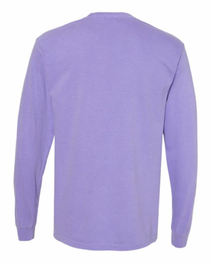 Comfort Colors Garment-Dyed Heavyweight Long Sleeve Pocket T-Shirt Perspective View