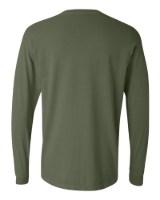 Comfort Colors Garment-Dyed Heavyweight Long Sleeve T-Shirt Feature Close-up