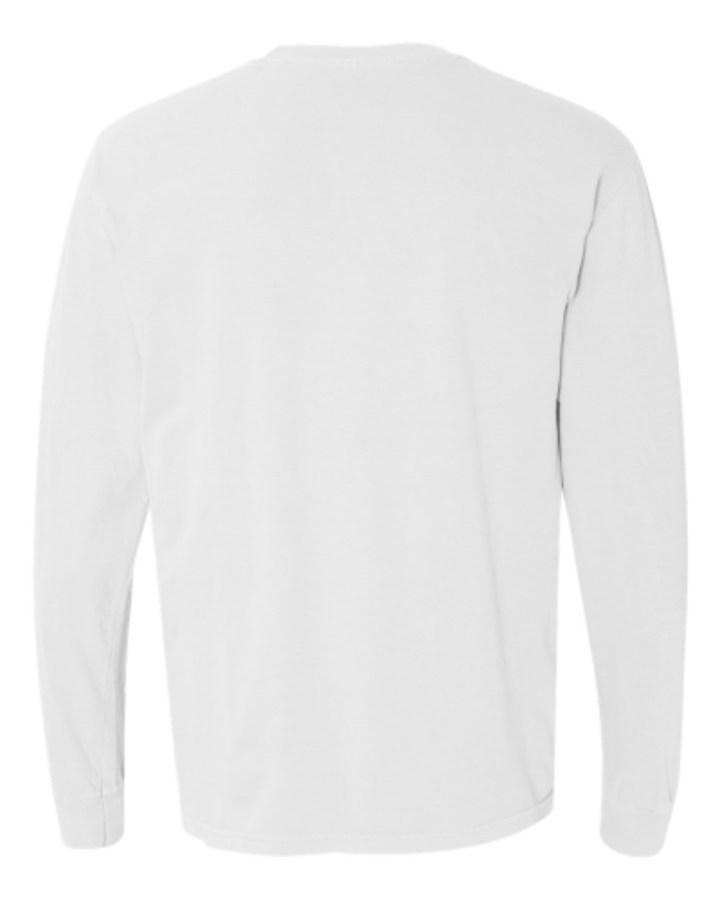 Comfort Colors Garment-Dyed Heavyweight Long Sleeve T-Shirt Feature Close-up