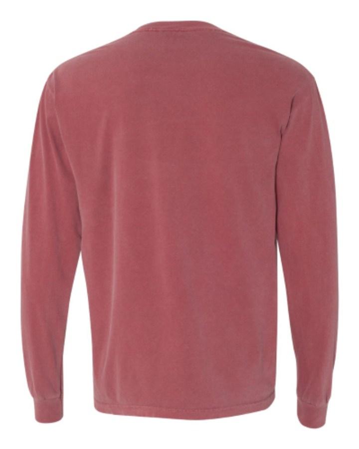 Comfort Colors Garment-Dyed Heavyweight Long Sleeve T-Shirt Feature Close-up