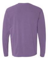 Comfort Colors Garment-Dyed Heavyweight Long Sleeve T-Shirt Close Up Detail