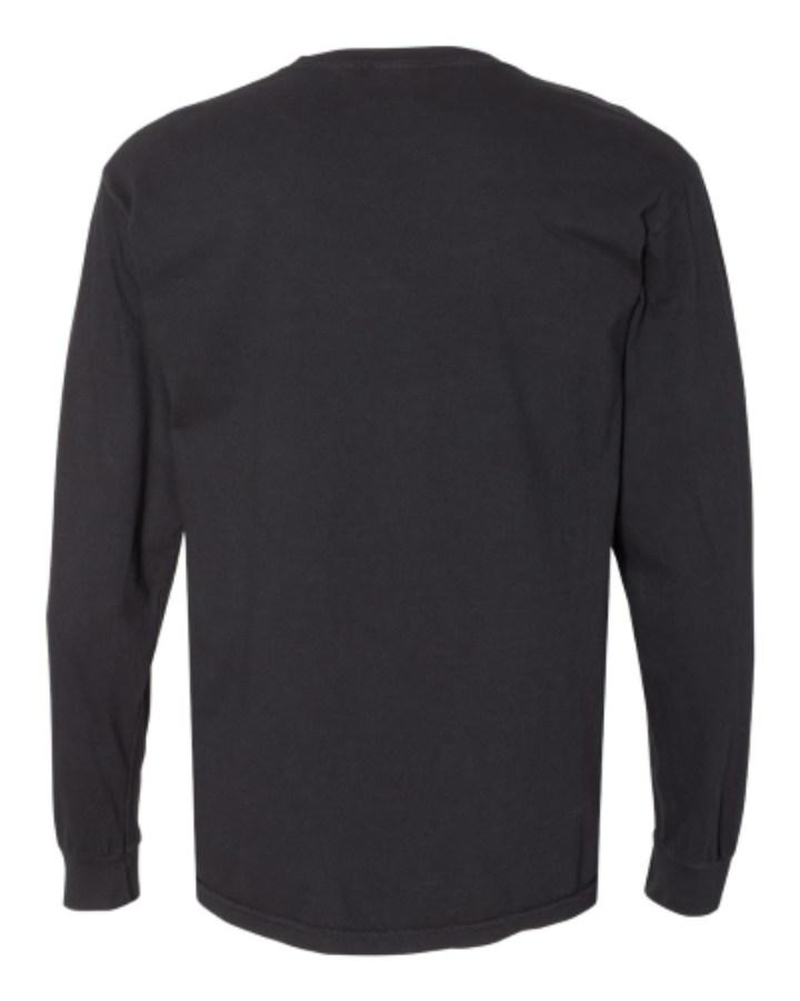 Comfort Colors Garment-Dyed Heavyweight Long Sleeve T-Shirt Feature Close-up