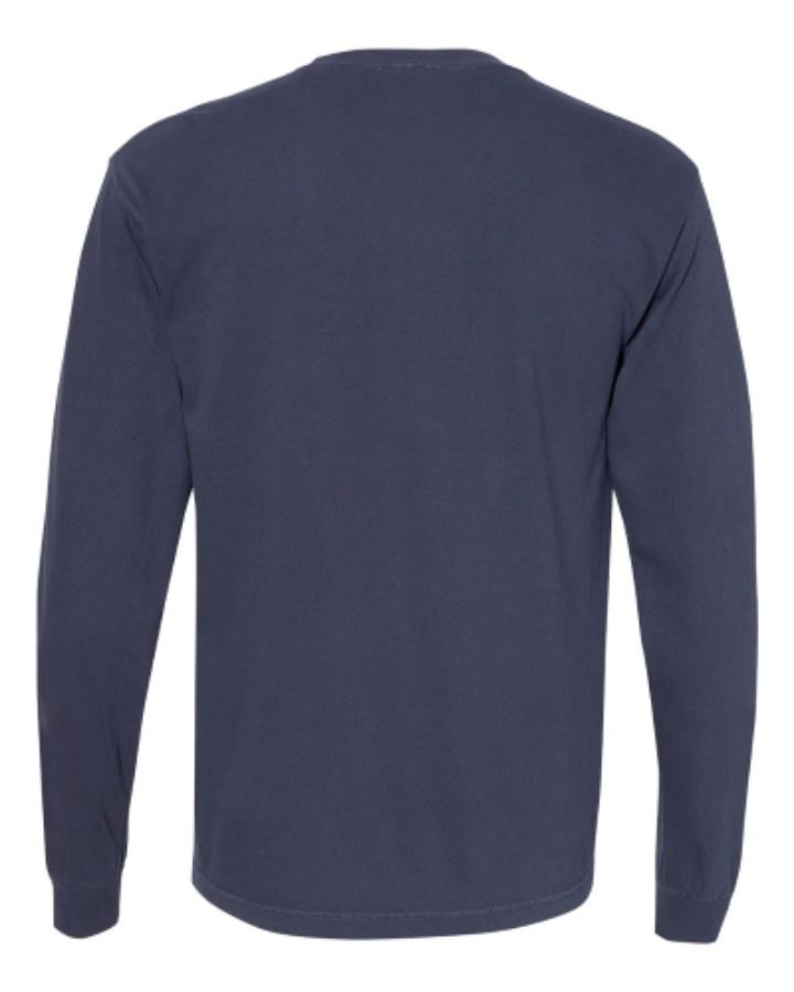 Comfort Colors Garment-Dyed Heavyweight Long Sleeve T-Shirt Close Up Detail