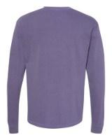 Comfort Colors Garment-Dyed Heavyweight Long Sleeve T-Shirt Feature Close-up