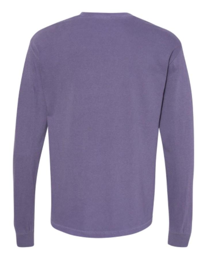 Comfort Colors Garment-Dyed Heavyweight Long Sleeve T-Shirt Feature Close-up