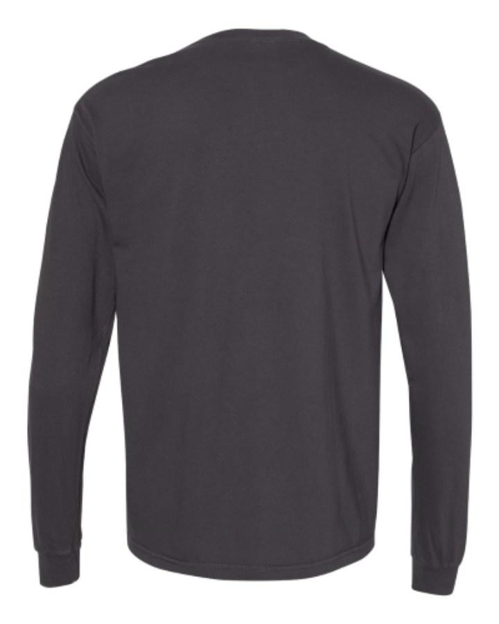Comfort Colors Garment-Dyed Heavyweight Long Sleeve T-Shirt Close Up Detail