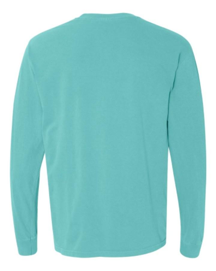 Comfort Colors Garment-Dyed Heavyweight Long Sleeve T-Shirt Feature Close-up