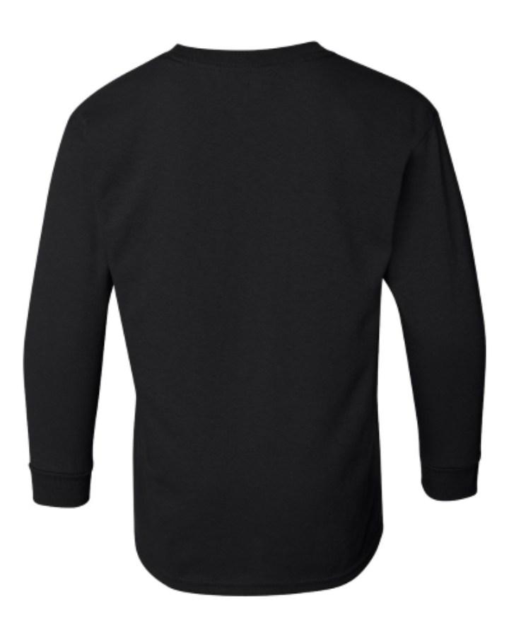 Gildan Heavy Cotton™ Youth Long Sleeve T-Shirt Feature Close-up